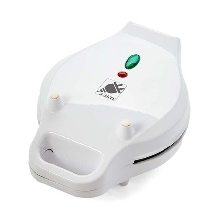 J-Jati J-Jati SW228 10 in. Electric Round Waffle Maker Iron None Stick Surface Rotary Plate; White SW228